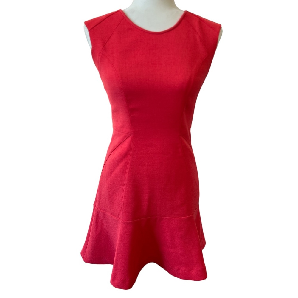 Sisley Red Sleeveless Midi Dress